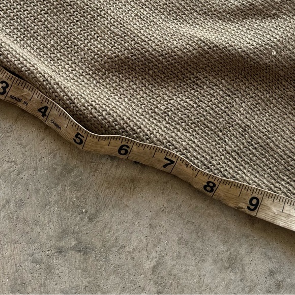 Eileen Fisher Linen Cardigan XL Dark Green 100% Linen Sweater 3/4 Sleeves Button - Picture 7 of 11